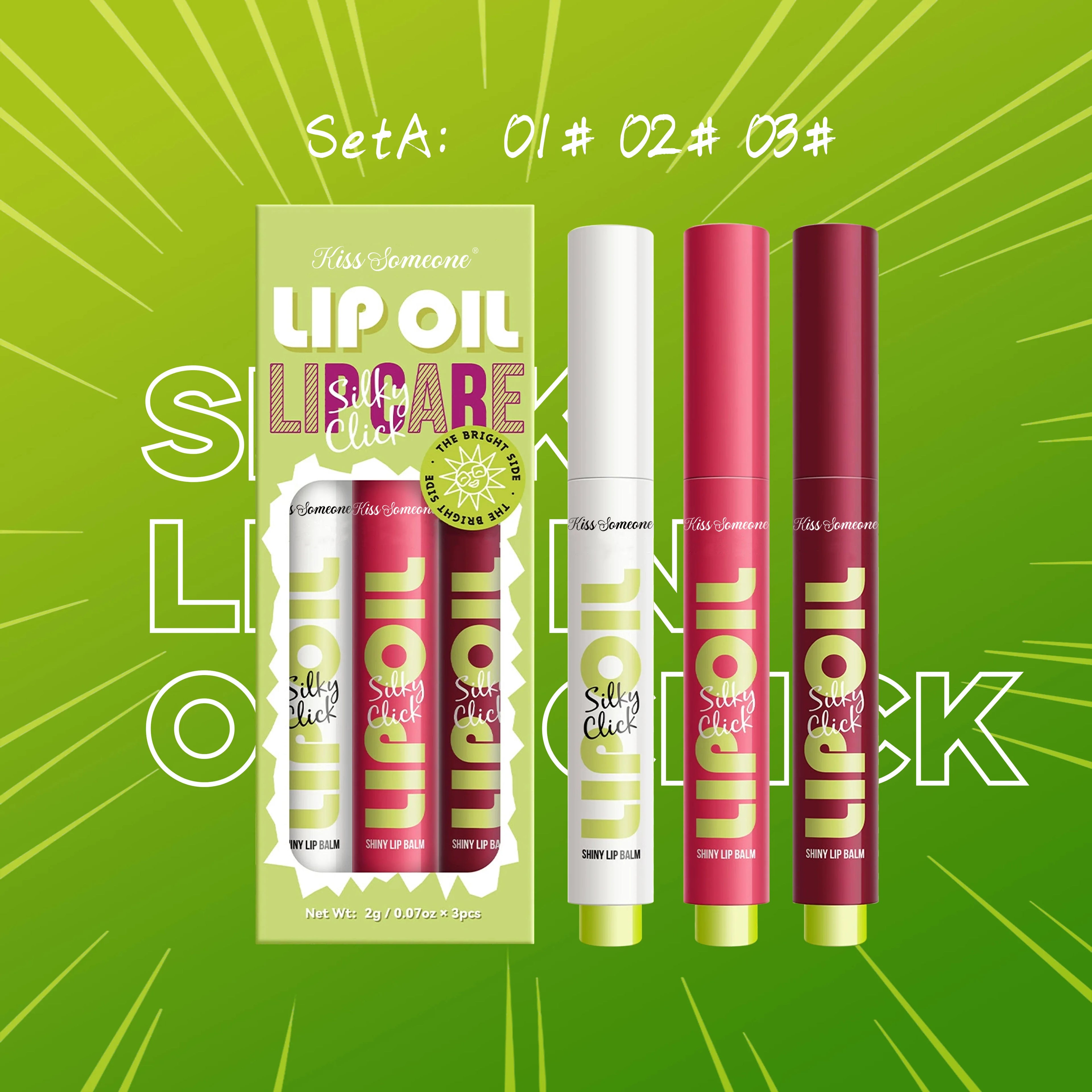 Glossy Lip Set – 3-Piece Moisturizing Lip Gloss Trio