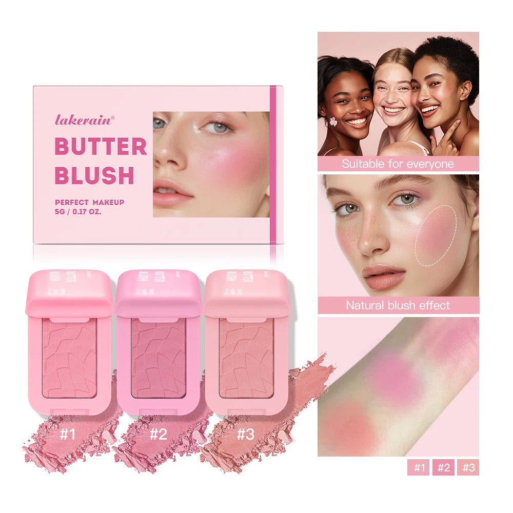 12HR Long-Wear Vegan Blush – Buildable Powder & Cream