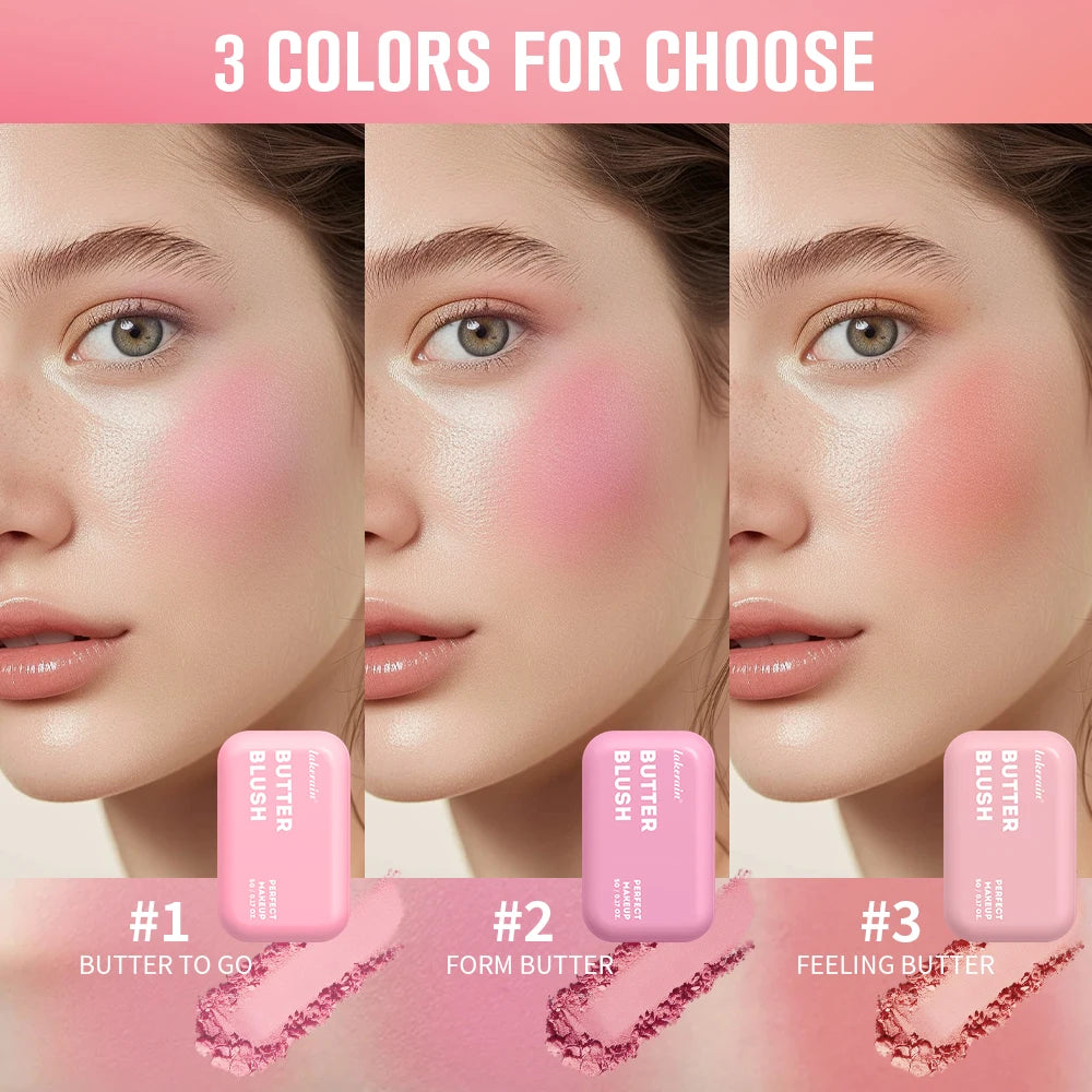 12HR Long-Wear Vegan Blush – Buildable Powder & Cream