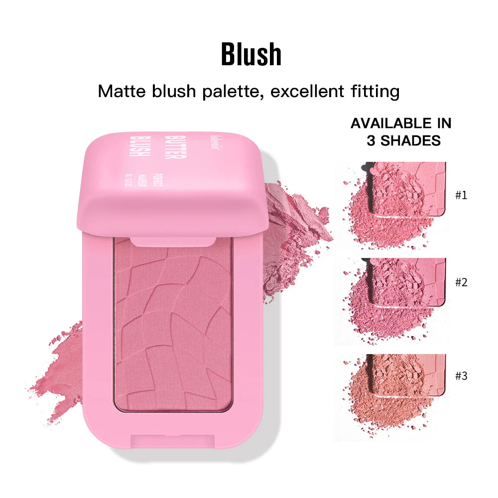 12HR Long-Wear Vegan Blush – Buildable Powder & Cream